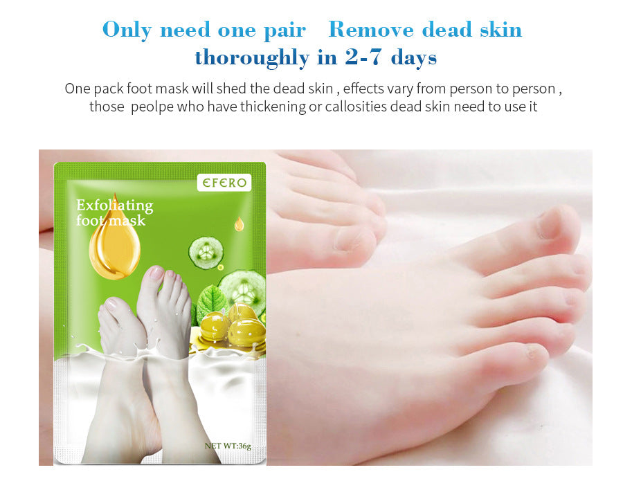 Foot peel mask booties — gel-lined, easy to slip on