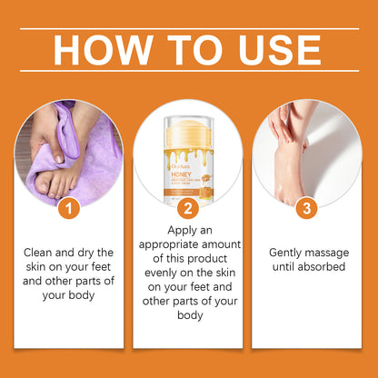 Honey foot cream with avocado oil and vitamin E