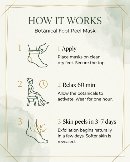How it works — apply, relax, and skin peels in 3 to 7 days