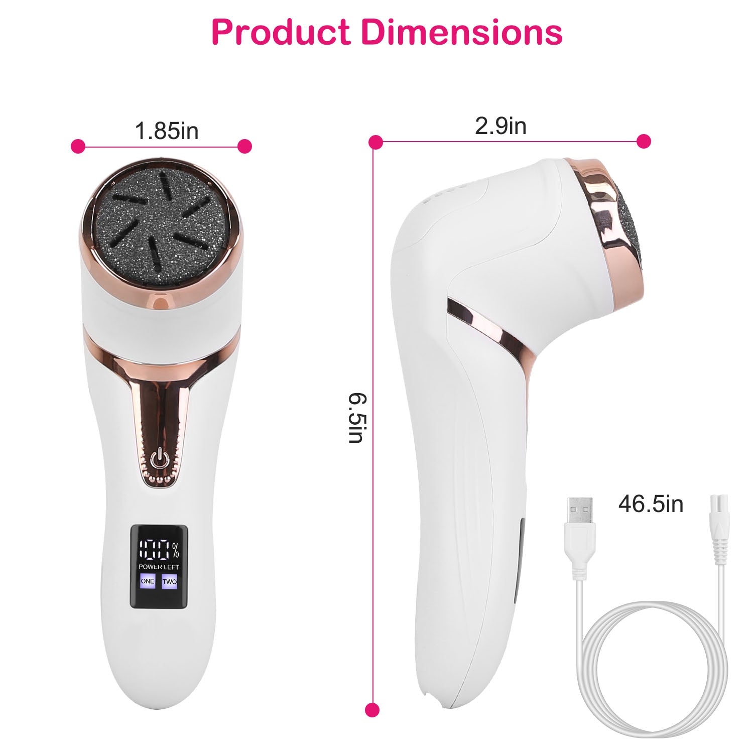 IPX7 waterproof — use wet or dry and rinse clean under the tap