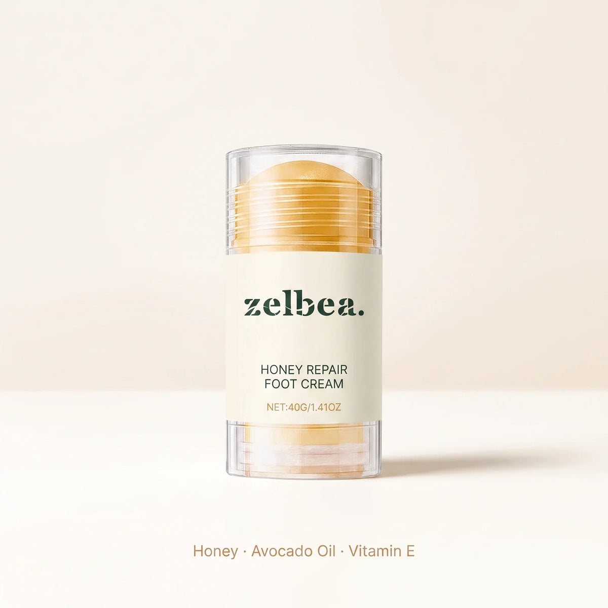 Zelbea honey repair foot cream with honey, avocado oil and vitamin E