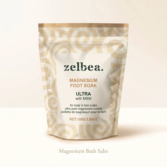 Zelbea magnesium foot soak — relaxing bath salts