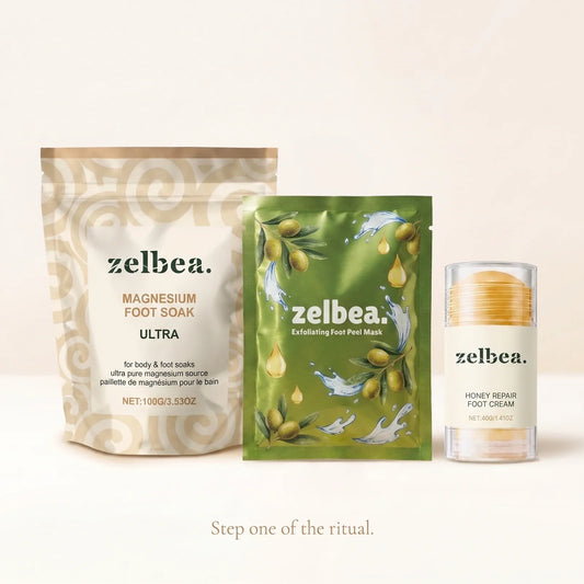 Spa Night bundle — magnesium foot soak, foot peel and honey cream
