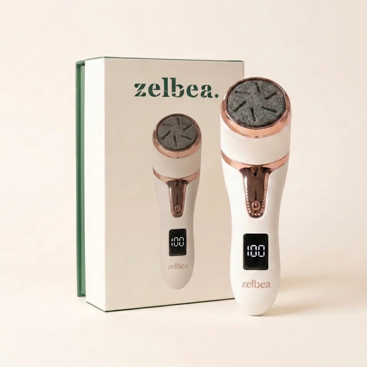 Zelbea At-Home Pedicure Kit — device with retail box